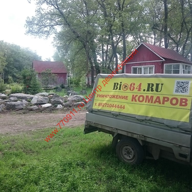 Обработка от комаров и клещей